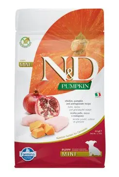 Cenový Hit N&D Pumpkin DOG Puppy Mini Chicken & Pomegranate 800g
