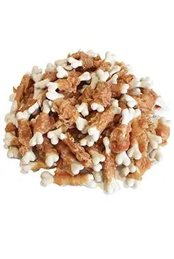 Sezónní Sleva For Dogs and Cats Pochoutka Kalciová kost 5cm s kuřecím masem 500g