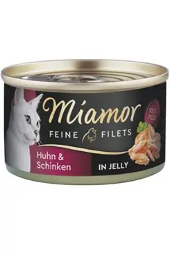 Horká Nabídka Miamor Cat Filet konzerva kuře+šunka v želé 100g