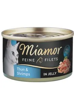 Aktuální Miamor Cat Filet konzerva tuňák+krevety v želé 100g