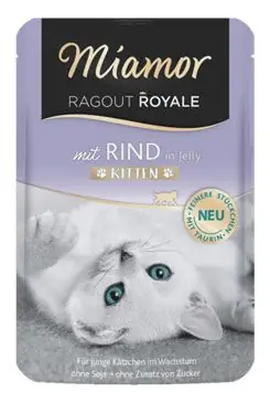 Tovární Cena Miamor Cat Ragout Junior kapsa hovězí v želé 100g