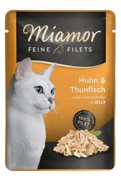 Objednat Nyní Miamor Cat Filet kapsa kuře+tuňák v želé 100g