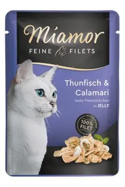Miamor Cat Filet kapsa tuňák+kalamáry v želé 100g Objednat Nyní