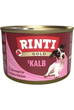 Rinti Dog Gold konzerva telecí 185g Zlevněný
