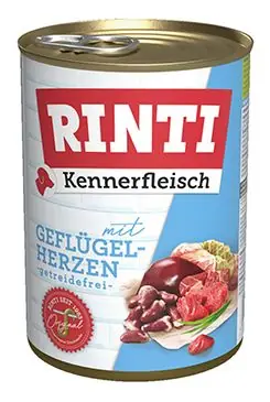 Horká Nabídka Rinti Dog Kennerfleisch konzerva drůbeží srdíčka 400g