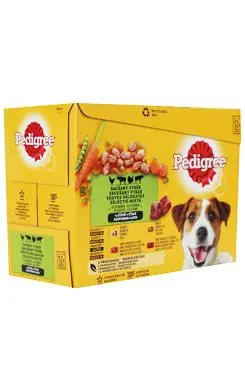 Nakupujte Hned Pedigree kapsa masový výběr, zelenina ve šťávě 12x100g