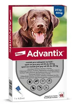 Advantix Spot On 1x4ml pro psy nad 25-40kg (1 pipeta) Finální Výprodej