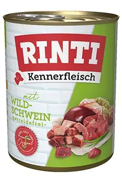 Rinti Dog Kennerfleisch konzerva divočák 800g Sezónní Sleva