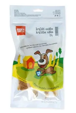Ihned K Objednání Pochoutka sušená MAPES králičí ouško 55g