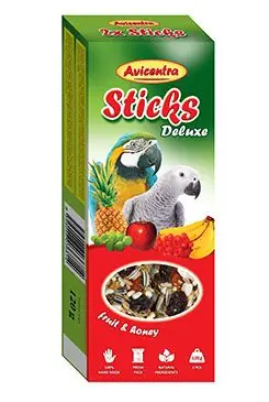 Finální Výprodej Avicentra tyčinky velký papoušek - ovoce+med 2ks