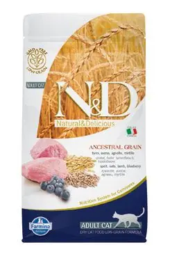 Tovární Cena N&D LG CAT Adult Lamb & Blueberry 1,5kg