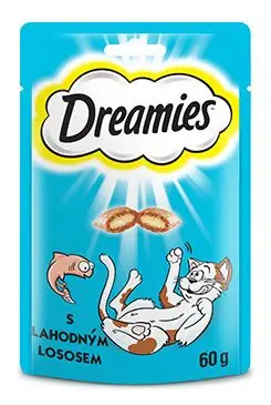 Nejlepší Volba Dreamies kočka pochoutka s lososem 60g