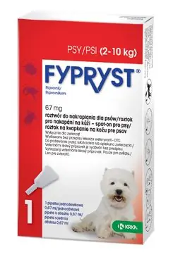 Fypryst Spot-on Dog S sol 1x0,67ml (2-10kg) Dokud Zásoby Vydrží