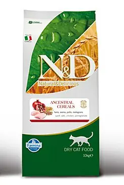 N&D LG CAT Adult Chicken & Pomegranate 10kg Oblíbený