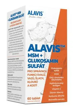 Rychlé Dodání Alavis MSM+Glukosamin sulfát pro psy 60tbl
