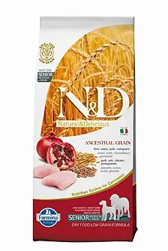 Sleva N&D LG DOG Senior M/L Chicken&Pomegr 12kg