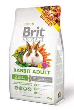 Výprodej Brit Animals Rabbit Adult Complete 300g