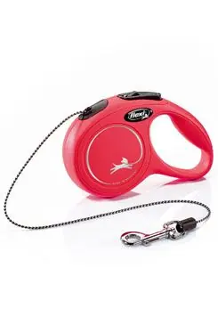 Vodítko FLEXI Classic NEW XS lanko 3m/8kg červená Nejlepší Volba