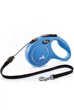 Vodítko FLEXI Classic NEW M lanko 5m/20kg modrá Vrácení Zdarma