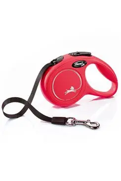 Vodítko FLEXI Classic NEW XS pásek 3m/12kg červená Výprodej
