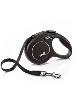 Vodítko FLEXI Classic NEW XS pásek 3m/12kg černá Hit Sezóny