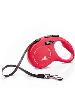 Vodítko FLEXI Classic NEW S pásek 5m/15kg červená Výhodná Nabídka