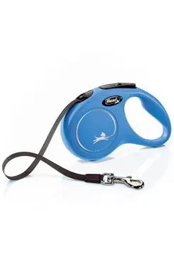 Novinka Vodítko FLEXI Classic NEW S pásek 5m/15kg modrá