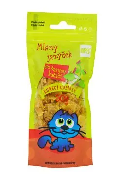 Pochoutka kuřecí lupínky se šantou kočičí MAPES 50g Top Prodej