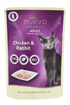 Akční Nabídka Nuevo kočka kapsa adult kuře a králík 85g