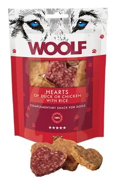 Finální Výprodej WOOLF pochoutka welcome hearts 100g