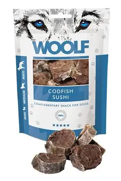 Cenový Hit WOOLF pochoutka codfish sushi 100g