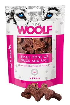 Odeslání Ihned WOOLF pochoutka small bone of duck and rice 100g