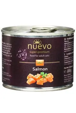 Přímo Od Výrobce Nuevo kočka adult Losos konz. 200g