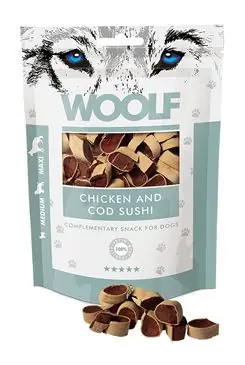 Kup Teď WOOLF pochoutka chicken and cod sushi 100g