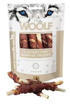 Odeslání Ihned WOOLF pochoutka chicken and rawhide twister 100g