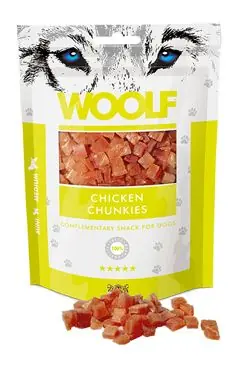 Koupit Online WOOLF pochoutka chicken chunkies 100g