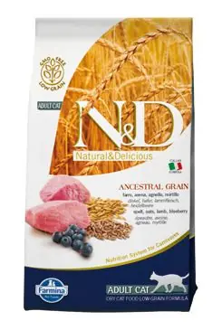 Koupit Online N&D LG CAT Adult Lamb & Blueberry 5kg