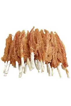 For Dogs and Cats Pochoutka Kuřecí filety na tyčce z buvolí kůže18cm500g Sezónní Sleva