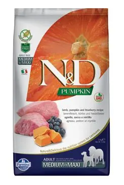 Novinka N&D Pumpkin DOG Adult M/L Lamb & Blueberry 2,5kg