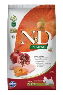 Víkendová Akce N&D Pumpkin DOG Adult Mini Chicken&Pomegranate 7kg
