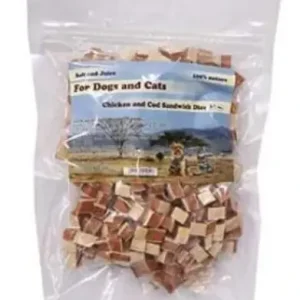 For Dogs and Cats Pochoutka Mini sandwich treska a kuře měkké 230g Expresní Doručení