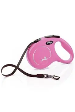 Vodítko FLEXI Classic NEW M pásek 5m/25kg růžová Ihned K Objednání