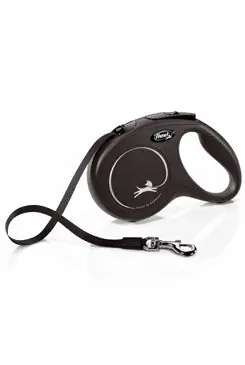 Jen Po Omezenou Doba Vodítko FLEXI Classic NEW M pásek 5m/25kg černá