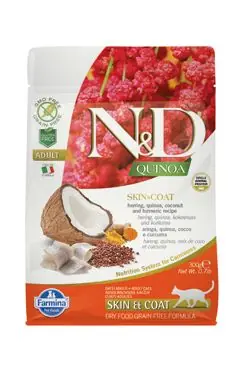 N&D Quinoa CAT Skin & Coat Herring & Coconut 300g Cenový Hit