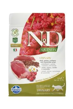 Autentický N&D Quinoa CAT Urinary Duck & Cranberry 300g