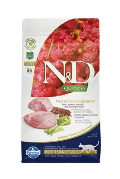 Bezpečná Platba N&D Quinoa CAT Weight Management Lamb & Broccoli 1,5kg