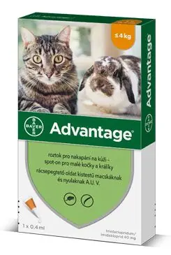Advantage pro malé kočky a králíky 40mg 1x0,4ml Aktuální