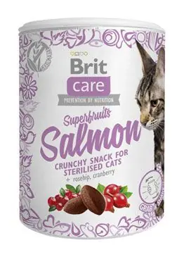 Originální Brit Care Cat Snack Superfruits Salmon 100g