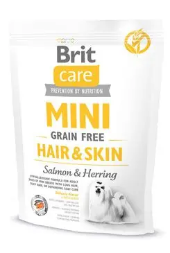 Brit Care Dog Mini Grain Free Hair & Skin 400g Rychlé Dodání