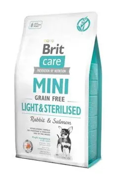Speciální Cena Brit Care Dog Mini Grain Free Light & Sterilised 7kg